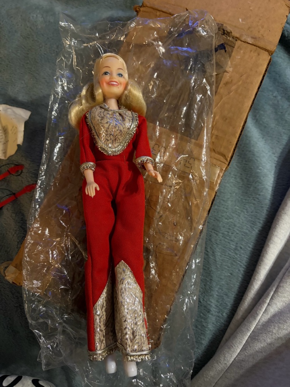 Coat Of many Colors Dolly Parton vintage Barbie, brand new with original receipt
